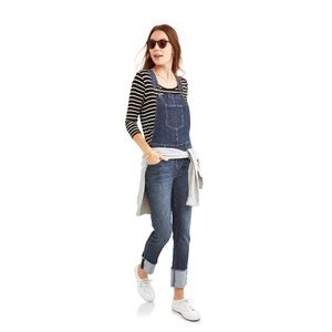 Denim Overalls with Deep Ankle Cuff